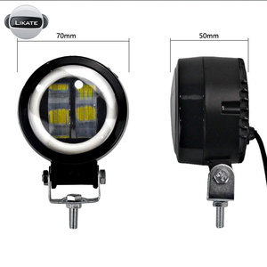 impermeable 7D 20W LED redondo <span class=keywords><strong>de</strong></span> Ojos <span class=keywords><strong>de</strong></span> Ángel Barra <span class=keywords><strong>de</strong></span> <span class=keywords><strong>luz</strong></span> <span class=keywords><strong>de</strong></span> la <span class=keywords><strong>luz</strong></span> del punto <span class=keywords><strong>de</strong></span> la motocicleta Offroad barco del coche Led - Product Image 3