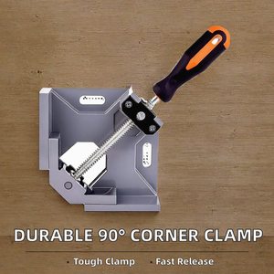 Abrazadera de Esquina de Aleación de Aluminio de 90 Grados con Liberación Rápida y Mango de Tornillo para Trabajos en Madera - Bricolaje - Product Image 2