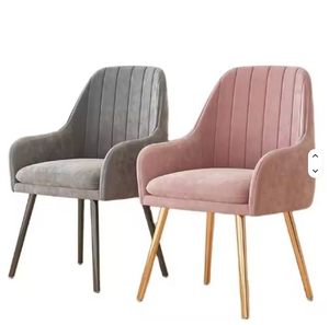 Wholesale Restaurant <b>Chair</b> Modern Dining Room Furniture Metal Nordic Dining <b>Chair</b> Velvet Dining <b>Chair</b> With Metal Legs - Product Image 2