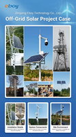 Système de caméra de sécurité PTZ à énergie solaire, kit CCTV hors réseau avec batterie, vision nocturne pour la surveillance à distance des ranchs et des fermes