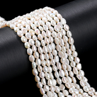 Perles d'eau douce naturelles blanches en gros, irrégulières, multi-tailles 4-11mm, double face, perles en vrac, fourniture de bijoux en gros, usine