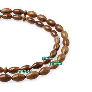 Tasbih Winon Fatto a Mano con Perline Kuka <span class=keywords><strong>Sead</strong></span> di Forma Ovale 5*9mm, 33/99 Perline, Presa Confortevole - Product Image 6