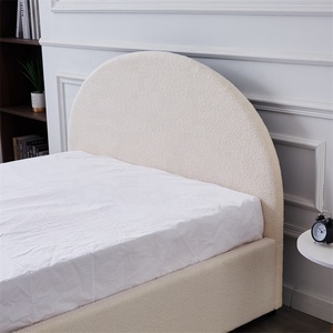 Lit capitonné en bois avec rangement intégré, taille Queen/King, prix d'usine, mobilier de chambre à coucher, lit moelleux - Product Image 3