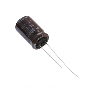 Condensateur traversant à aluminosilicate 2200 µF 20% 16V RADIAL EKZE160ETD222MK25S – Distributeur agréé - Product Image 1