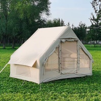 Colonne d'air intégrée, abri solaire extérieur pour le camping, extension de 16cm, mât d'air en TPU, tente gonflable pour le glamping