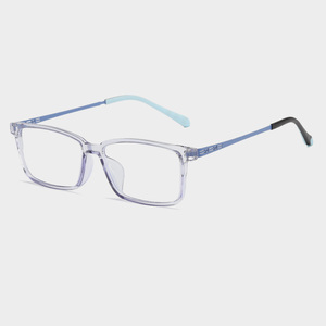 Montura de Gafas Rectangulares de Acero TR90 con Acabado en Cuero, Estilo Vintage Retro, Anti Luz Azul, <span class=keywords><strong>Lentes</strong></span> Acrílicas <span class=keywords><strong>para</strong></span> Hombre y <span class=keywords><strong>Mujer</strong></span>, Color Dorado - Product Image 1