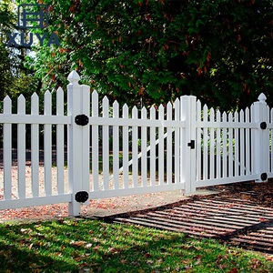 Dekorative PVC Streikposten Zaun Weiß Vinyl Kunststoff Outdoor Garten Panels Günstige Privatsphäre Zaun Fabrik Direkt Großhandels preis - Product Image 5