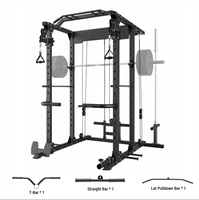 Rack d'alimentation à usage domestique Rack à squat avec câbles Fonction Machine Fitness Smith Machine Equipment Power Rack