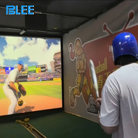 Équipement de jeu d'entraînement de frappeur de machine de simulateur de baseball AR d'intérieur interactif populaire pour le centre de sports de parc d'attractions