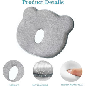 Almohada de Espuma Viscoelástica en Forma de Oso SUREWALHOME, Almohada de Espuma Viscoelástica Portátil en Forma de Donut, Almohadas Suaves y Acogedoras con Diseño de Oso de Dibujos Animados <span class=keywords><strong>para</strong></span> Bebés - Product Image 2