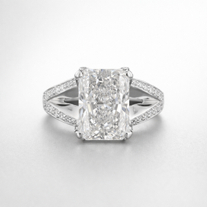 แหวนเพชรแพลตตินั่มแฟชั่นสำหรับผู้หญิง เครื่องประดับหรูหรา ดีไซน์คลาสสิกทันสมัย เหมาะสำหรับงานหมั้นและสวมใส่ในชีวิตประจำวัน - Product Image 1