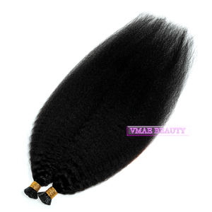 VMAE – extensions de cheveux humains vierges, cuticules alignées, pré-collées, I TiP kératine Curl, crépus lisses, <span class=keywords><strong>Micro</strong></span>-lien, 100g - Product Image 5