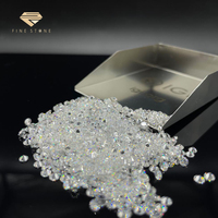 Polished ct cilalı lab yetiştirilen elmas yuvarlak parlak şekil DEF beyaz renk VVS-VS gevşek elmas boyutu 4.0mm 0.23-0.29ct 1/4