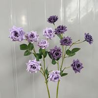 Groothandel Bulk 6-koppige kleine kunstmatige rozen Bloemstukken Materiaal voor evenementen en verjaardagsparty decoratie
