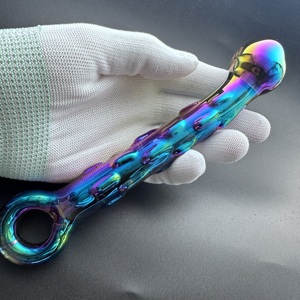 Dildo in Vetro, Prodotto Erotico per Adulti, Giocattolo Sessuale Trasparente per Allenamento Anale, Massaggiatore Punto G in Cristallo, Plug Anale per Donne <span class=keywords><strong>e</strong></span> Uomini - Product Image 6