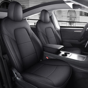 Housse de siège de <span class=keywords><strong>voiture</strong></span> en cuir nappa adaptée à la housse de siège Tesla Model 3Y et au coussin de siège General Motors - Product Image 1
