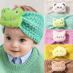 Düğüm bebek kız kafa tığ bandı yenidoğan sıcak hayvan Hairband yürüyor türban saç aksesuarı Accessory - Product Image 3