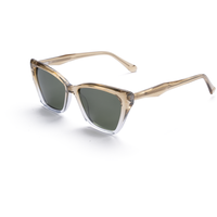 Lunettes de soleil Elan Optical SYB6209, monture œil de chat tendance, sans peinture, pour hommes et femmes, monture en acétate naturel parfumé