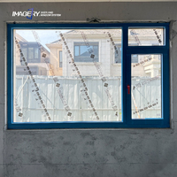 Ventanas Abatibles de Aluminio 6063-T5 con Aislamiento Térmico y Protección Contra el Viento para el Hogar, Listas para Enviar, Venta al Por Mayor de Fábrica
