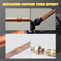 Venta de fábrica Swage Tube Expander 5 en 1 Aire acondicionado Expansor de tubo de cobre Swaging Drill Set Herramienta de tubería de cobre