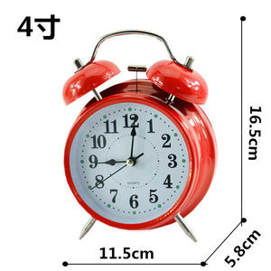 Reloj analógico de cuarzo con pilas Reloj despertador de campana doble con timbre extra más fuerte con luz nocturna para personas que duermen mucho - Product Image 6