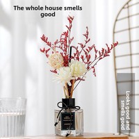 Diffuseur d'huiles essentielles sans flamme à fleur éternelle, parfum d'ambiance de luxe fait main en verre pour maison, chambre, salle de bain, toilettes, anti-odeurs