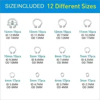327pcs E-type/C-type Retaining Clips Washers Set Stainless Steel Snap Ring Retaining Sealing Gasket Fasteners Car Accessories