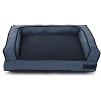 Canapé-lit classique pour chiens et chats, lit pour animaux de compagnie en lin respirant pour l'été, mousse orthopédique, livraison directe d'usine, carton