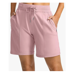 Shorts cargo de randonnée pour femmes, coupe régulière, shorts de golf athlétiques à séchage rapide avec 4 poches pour une tenue décontractée d'été en plein air - Product Image 2