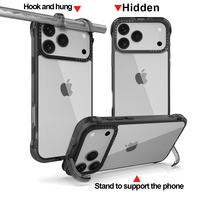 Nouvelle Coque Anti-Chute pour iPhone 17 16 15 Pro Max avec Support à Quatre Coins Accessoire de Téléphone Portable