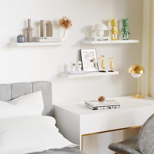 Wood Floating Shelves Wall Mounted Decorative Food-Safe Display <strong>Storage</strong> <strong>Units</strong> <strong>for</strong> <strong>Kitchen</strong> Living Room Bathroom Wardrobe - Product Image 6