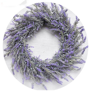 <span class=keywords><strong>Couronne</strong></span> <span class=keywords><strong>de</strong></span> cheveux <span class=keywords><strong>de</strong></span> fleurs artificielles Porte d'entrée <span class=keywords><strong>Couronne</strong></span> <span class=keywords><strong>de</strong></span> lavande artificielle - Product Image 5