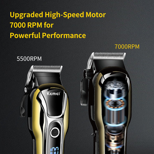 KEMEI KM-PG1990 Tagliacapelli Elettrico Ricaricabile 5W con Batteria al Litio, Apparecchio Professionale da Barbiere 7000RPM a Forma di U - Product Image 4