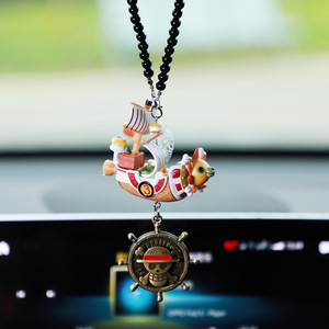 Cuerda de cuentas de oración de alta calidad de nuevo diseño de 4 colores con Thousand Sunny <span class=keywords><strong>Going</strong></span> <span class=keywords><strong>Merry</strong></span> Barco Pirata para decoración de parabrisas delantero - Product Image 1