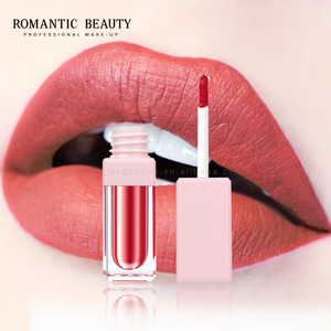 Bán buôn lâu dài Hàn Quốc phong cách <span class=keywords><strong>Lipgloss</strong></span> không thấm nước mini Red Vegan tùy chỉnh nhãn hiệu riêng Son môi thạch lỏng Matte son môi - Product Image 1