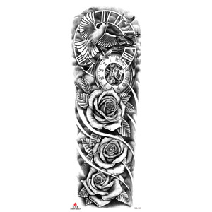 Tatuaje Temporal <span class=keywords><strong>de</strong></span> Gran Tamaño con Diseño <span class=keywords><strong>de</strong></span> Flor India <span class=keywords><strong>para</strong></span> <span class=keywords><strong>Brazo</strong></span> Completo, Adhesivo <span class=keywords><strong>de</strong></span> Transferencia al Agua, Papel Ecológico Resistente al Agua <span class=keywords><strong>para</strong></span> Hombres y Mujeres - Product Image 6