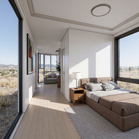 Maison Modulaire Portable - Maison Triangulaire pour Camping et Hôtellerie - Chambre à Coucher Panoramique Céleste Tendance sur Internet
