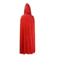 Cape d'Halloween adulte en velours Cape à capuche Costume médiéval Sorcière Vampire Costume d'Halloween