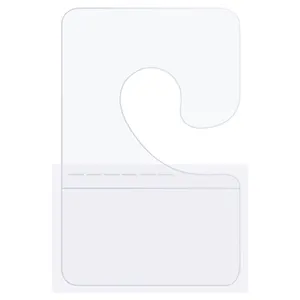 Clear Hook Hang Tabs Round Hole Self Adhesive Hanging Tabs Heavy Duty Sticky Adhesive Hang Tags for Retail Displays