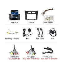 Autoradio Android 13 8+128G pour Toyota Yaris 2005-2012 DSP RDS AM FM Écran IPS Lecteur Android pour voiture GPS Navigateur
