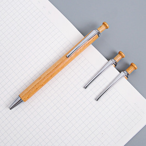 Un stylo à bille en bambou écologique Offre Spéciale avec logo personnalisé avec toucher en caoutchouc souple - Product Image 6