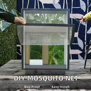 Wholesale Modern Diamond Mesh Retractable <strong>Window</strong> Screen Netting Anti-Flies <strong>Bugs</strong> Roller Mosquito <strong>Net</strong> DIY Door <strong>Window</strong> Screens - Product Image 2