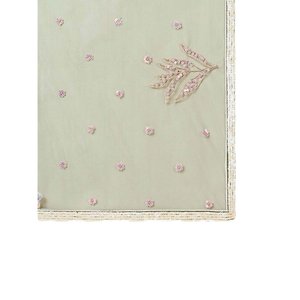 Marvelous Olive Green Sequins Net Lehenga Choli Conjunto de ropa Mehendi elegante para mujer - Product Image 1