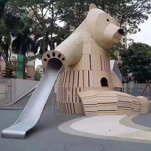 Tùy biến chuyên nghiệp của tất cả các loại mô hình động vật thiết bị phi tiêu chuẩn trẻ em sân chơi ngoài trời <span class=keywords><strong>Slide</strong></span> - Product Image 4