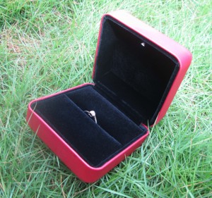 Red <b>Soft</b> Touching Leather Jewelry <b>Box</b> With Led <b>Light</b> Customer Logo Lighted Jewelry <b>Box</b> - Product Image 3