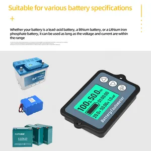 120V50A LCD universel plomb acide Lithium testeur de Charge et de décharge de batterie tension de batterie indicateur de capacité testeur de compteur BW-TK15