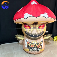 Modèle de champignon monstre gonflable personnalisé pour Halloween, décoration publicitaire pour centre commercial en extérieur, accessoires d'activités