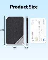 Portefeuille magnétique Oatsbasf avec support pour téléphone et rangement pour cartes, cartes de visite, cartes Visa