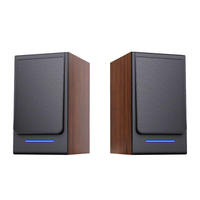 Haut-parleur en bois 2.0 canaux Bluetooth 20W à grande puissance acoustique Hi-Fi pour PC