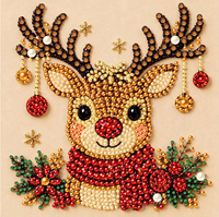 Kit de Peinture Diamant DIY Halloween avec Cadre, Mosaïque de Perles Écologique Noël, Art Mural Artisanat Point de Croix Festif